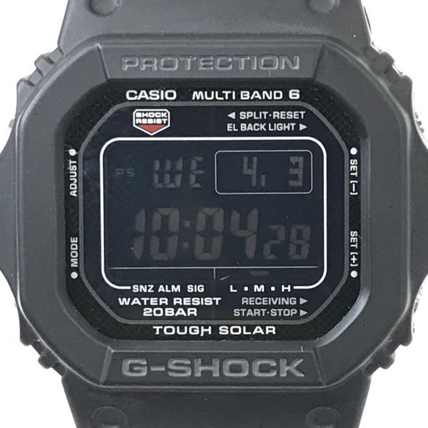 超美品 CASIO カシオ G-SHOCK ジーショック MULTIBAND6 マルチバンド6 腕時計 GW-M5610BC-1 電波ソーラー スクエア ブラック 軽量 動作OKの画像1