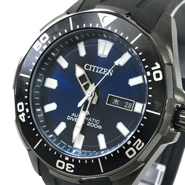 新品 CITIZEN シチズン PROMASTER プロマスター腕時計 NY0075-12L 自動巻き 機械式 オートマ メカニカルダイバー ネイビー カレンダーの画像1