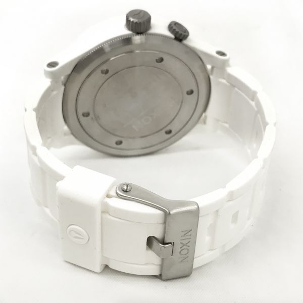 新品 NIXON ニクソン 腕時計 51-30 クオーツ アナログ ラウンド ホワイト 白 コレクション コレクター おしゃれ 電池交換済 動作確認済_画像4