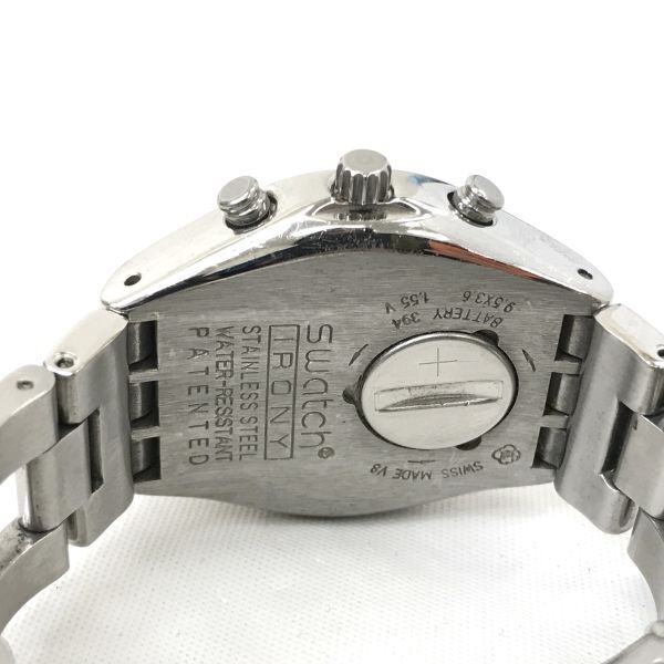 Swatch スウォッチ IRONY アイロニー 腕時計 クオーツ コレクション コレクター クロノグラフ ブラック シルバー 電池交換済 動作確認済の画像5