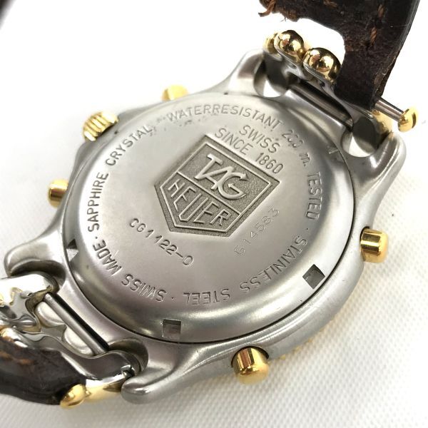 TAGHEUER タグホイヤー PROFESSIONAL プロフェッショナル セル セナモデル 腕時計 クオーツ CG1122-0 コレクション 電池交換済 動作確認済