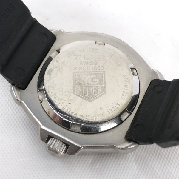 TAG HEUER タグホイヤー FORMULA1 フォーミュラ1 腕時計 クオーツ 374.508 プロフェッショナル ブラック レッド コレクション 動作確認済の画像5