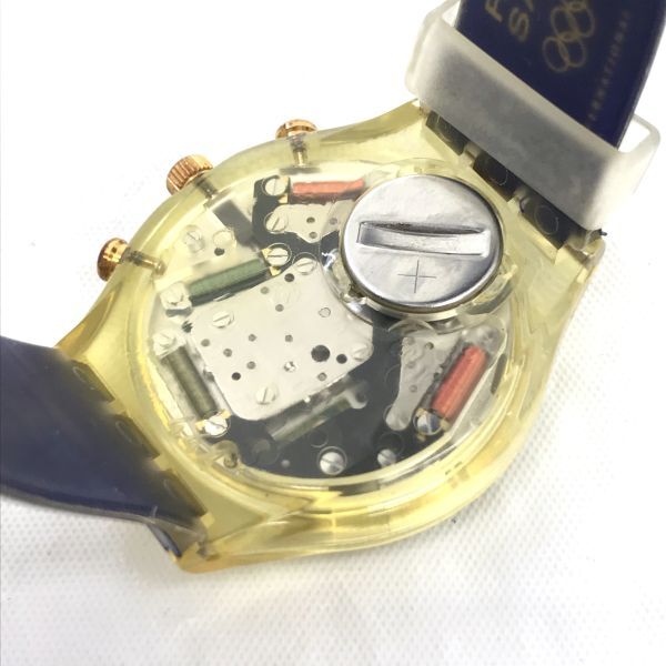 Swatch スウォッチ 94年 オリンピック 100周年記念 腕時計 SCZ101 クオーツ コレクション コレクター クロノグラフ 電池交換済 動作確認済の画像5