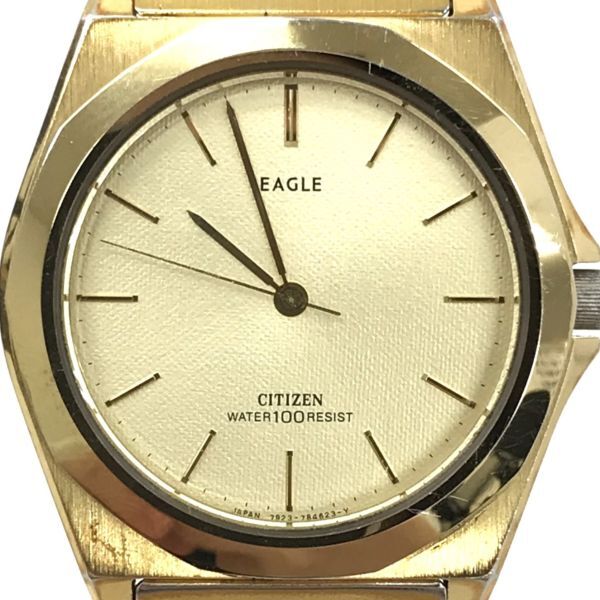 CITIZEN シチズン EAGLE イーグル 腕時計 7933-791376 Y クオーツ ラウンド ゴールド ヴィンテージ コレクション 電池交換済 動作確認済の画像1