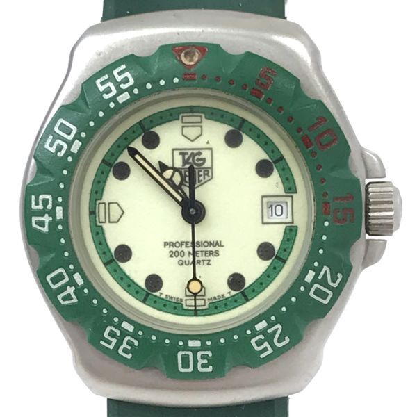 TAG HEUER タグホイヤー 腕時計 クオーツ 372.508 プロフェッショナル フォーミュラ1 グリーン 緑 カレンダー コレクション 動作確認済