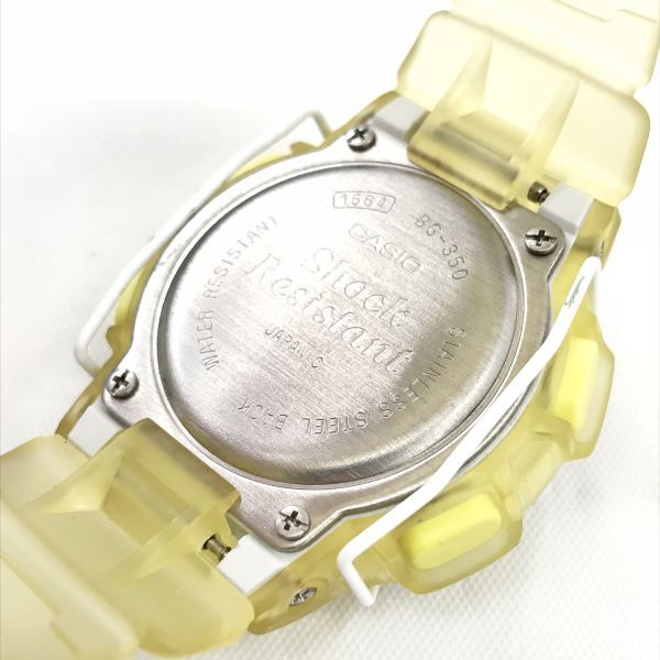 超美品 CASIO カシオ Baby-G ベビーG ベイビージー 腕時計 BGA-185-2 クオーツ デジタル イエロー コレクション 電池交換済 動作確認済の画像5