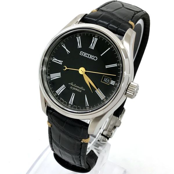 美品 SEIKO セイコー PRESAGE プレザージュ プレステージライン 腕時計 SARX029 自動巻き オートマティック 機械式 漆ダイヤル 箱付 動作OKの画像3