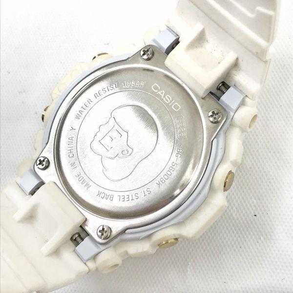 CASIO カシオ BABY-G ベビーG べビージー Ehwg コラボ 腕時計 BG-5600BK クオーツ イーハイフンワールドギャラリー ホワイト 動作確認済の画像5