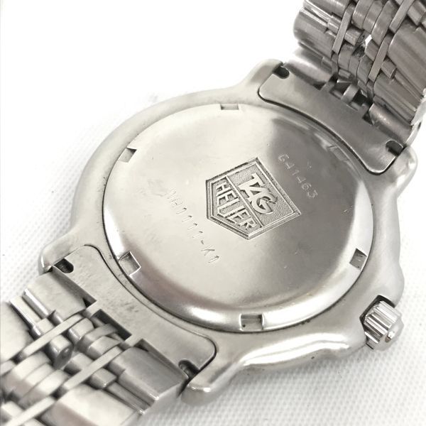TAGHEUER タグホイヤー PROFESSIONAL プロフェッショナル 腕時計 WH1111-K1 クオーツ 6000シリーズ コレクション 電池交換済 動作確認済の画像5