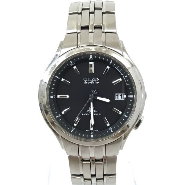 CITIZEN シチズン ATTESA アテッサ Eco-Drive エコドライブ 腕時計 ATD53-2731 H415-T008631 電波ソーラー アナログ ラウンド 動作確認済みの画像2