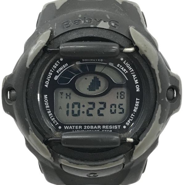 CASIO カシオ Baby-G ベビーG ベイビージー 腕時計 BGR-210 クオーツ デジタル ブラック カジュアル コレクション 電池交換済 動作確認済の画像1