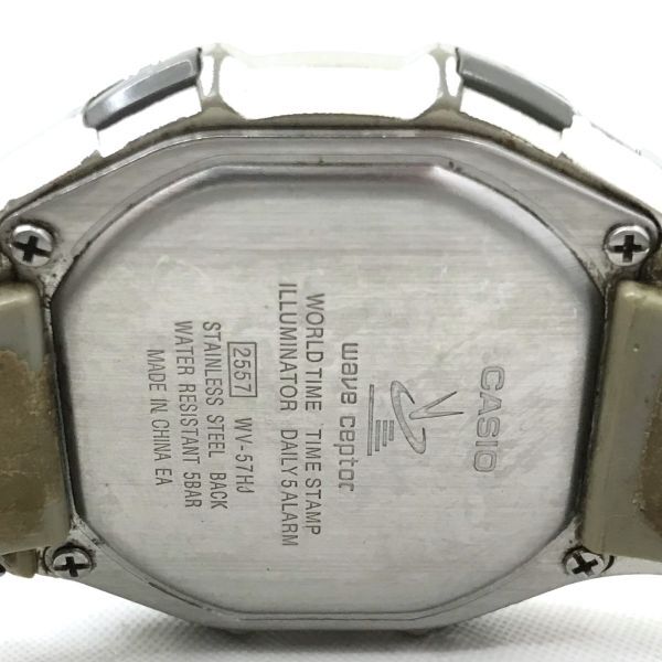 CASIO カシオ WAVECEPTOR ウェーブセプター 腕時計 WV-57HJ 電波ソーラー デジタル ラウンド シルバー ウォッチ コレクション 動作確認済みの画像6