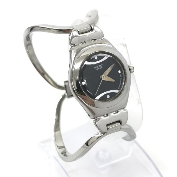 Swatch スウォッチ IRONY アイロニー 腕時計 クオーツ バングル ブレスレット コレクション おしゃれ シンプル 電池交換済 動作確認済の画像4