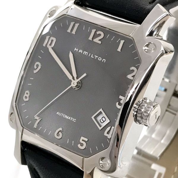 新品 HAMILTON ハミルトン ロイド 腕時計 自動巻き 手巻き H19415783 機械式 オートマティック アナログ グレー コレクション 動作確認済.