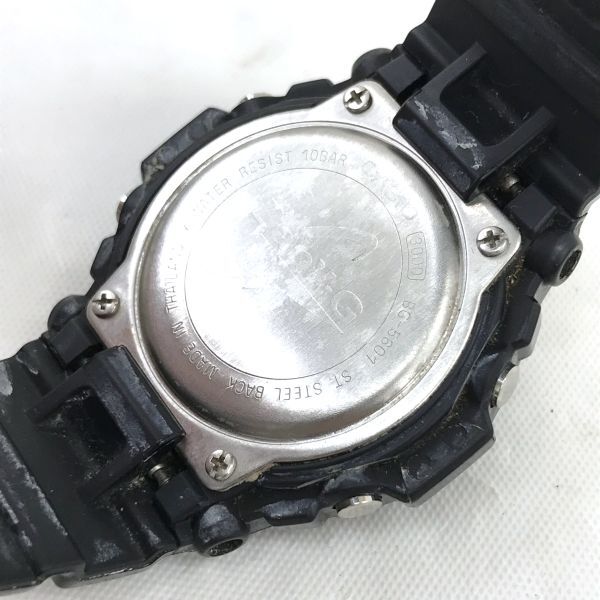 CASIO カシオ BABY-G ベビーG キャンディ カラーズ 腕時計 BG-5601-1 クオーツ ピンク ブラック 可愛い スクエア 電池交換済 動作確認済_画像5
