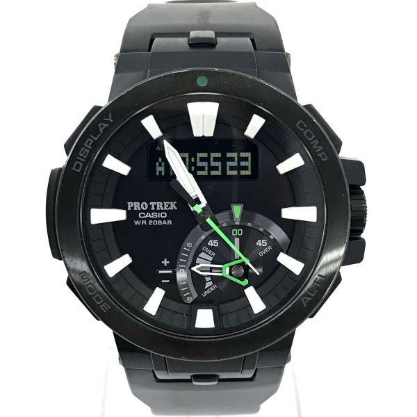 CASIO カシオ PROTREK プロトレック 腕時計 PRW-7000-1AJF 電波ソーラー タフソーラー マルチバンド6 トリプルセンサー 箱付 動作OKの画像2