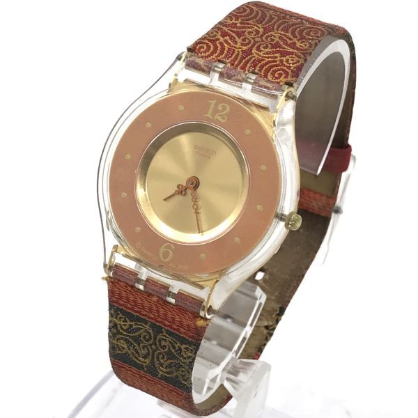 Swatch スウォッチ SKIN SWEET SARONG 腕時計 SFK187 クオーツ アナログ コレクション おしゃれ 薄型 軽い 可愛い 個性的 スケルトン_画像3