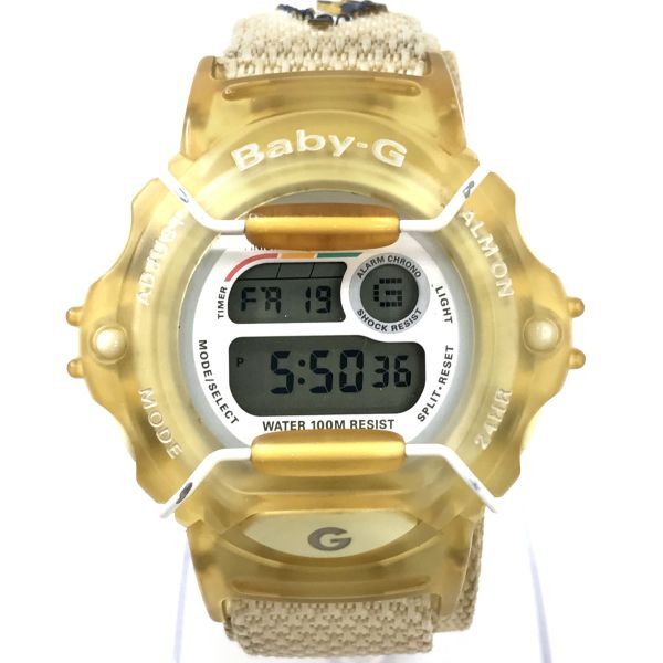 CASIO カシオ BABY-G ベビーG べビージー 腕時計 BG-340 クオーツ デジタル イエロー カレンダー コレクション 電池交換済 動作確認済の画像2