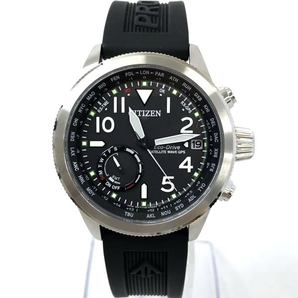 美品 CITIZEN シチズン LANDシリーズ サテライトウエーブ Eco-Drive エコドライブ 腕時計 CC3060-10E GPS 電波 ソーラー 動作確認済の画像2