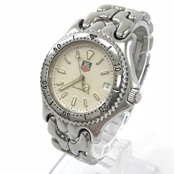 TAGHEUER タグホイヤー セルシリーズ 腕時計 S99.006M クオーツ シルバー アイボリー カレンダー コレクション おしゃれ 動作確認済