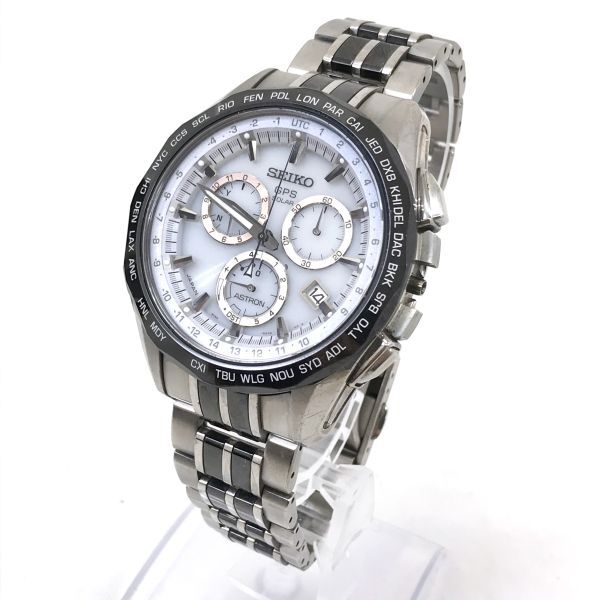 レア SEIKO セイコー ASTRON アストロン 2014年限定モデル 腕時計 SBXB001 GPS 電波 ソーラー チタン 箱付き 替えベルト付き コレクション