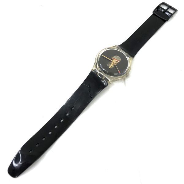 Swatch スウォッチ PORTE JARTELLES 腕時計 GK316 クオーツ コレクション 個性的 おしゃれ スケルトン ブラック 電池交換済 動作確認済の画像5