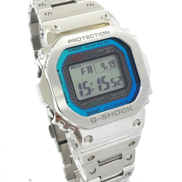 美品 CASIO カシオ G-SHOCK ジーショック マルチバンド6 Bluetooth 腕時計 GMW-B5000PC-1JF 電波ソーラー デジタル 箱付き 動作確認済みの画像4