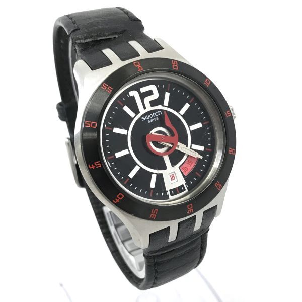 Swatch Swatch IRONY Irony IN A VIBRANT MODE наручные часы YTS402 кварц коллекция .. хороший черный красный новый товар батарейка работа OK