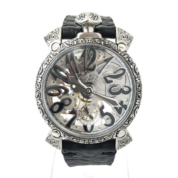  new goods ultra rare GaGaMILANO GaGa Milano MANUALE 48mana-re300ps.@ limitated model wristwatch 5310.02CE hand winding machine hand carving sculpture .. is good box attaching 