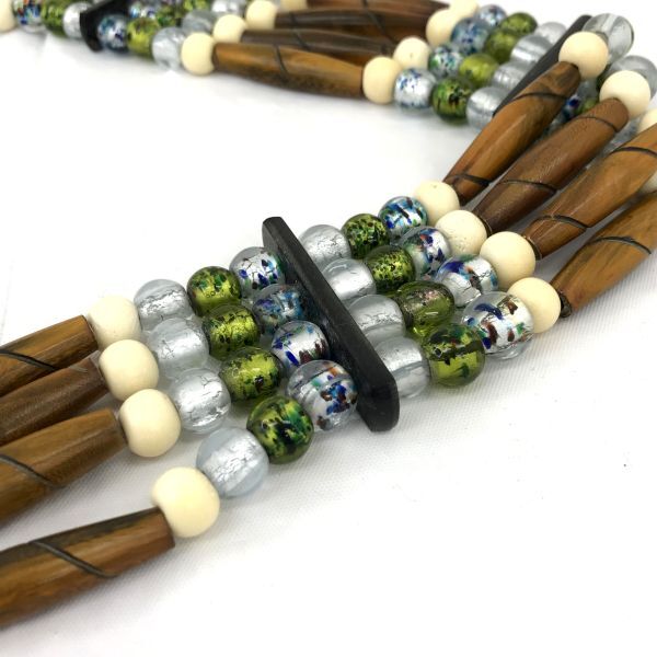  new goods unused goods belt accessory bohemi Anne wood beads Asian taste Brown miscellaneous goods fashion accessories beads small of the back volume stylish 