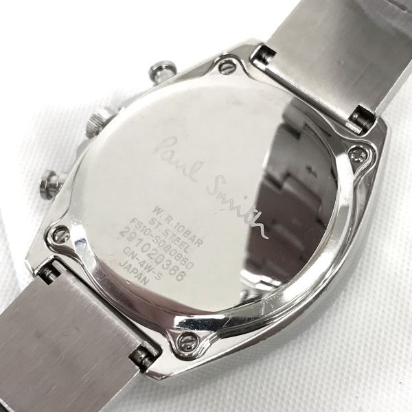 Paul Smith ポールスミス ニューファイナルアイズ 腕時計 F510-S080860 クオーツ アナログ ラウンド クロノグラフ 電池交換済 動作確認済_画像6
