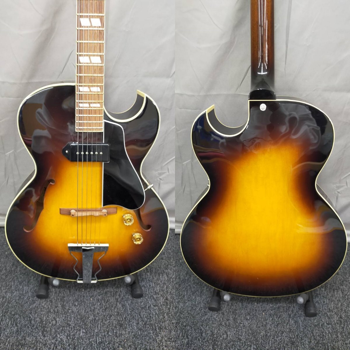 T7559＊【中古】Archtop Tribute AT105CL フルアコ ソフトケース付の画像5