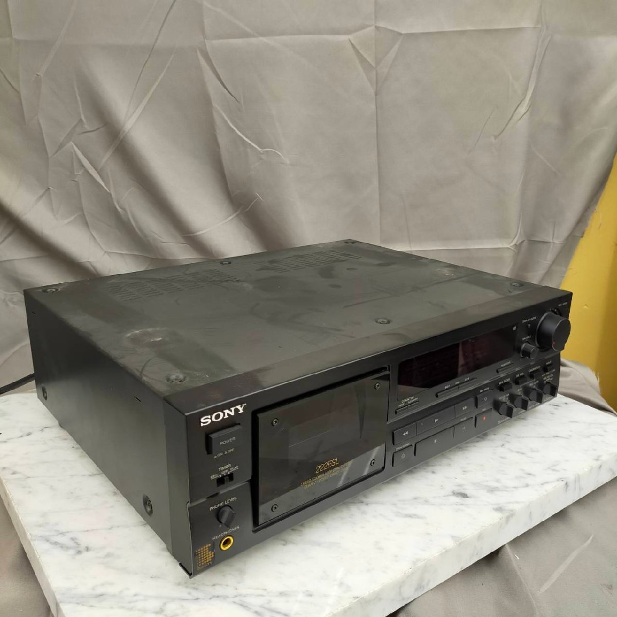 T7751*[ Junk ]SONY Sony TC-K222ESL cassette deck 