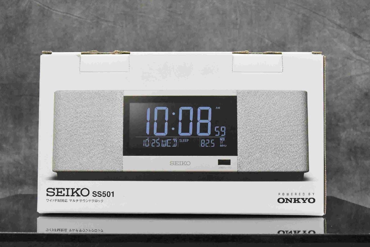 F*SEIKO Seiko ONKYO Onkyo мульти- звук часы SS501A * б/у *