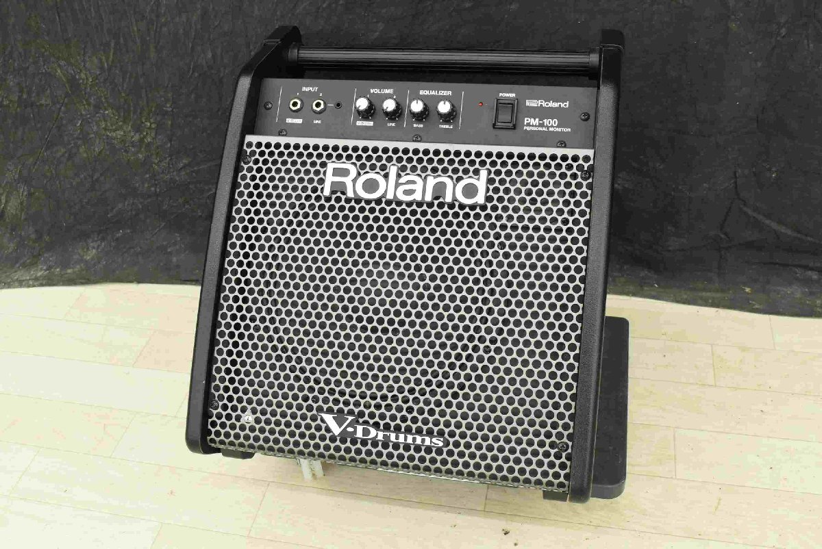F*Roland Roland PM-100 V-Drumsere гонг для контрольный динамик * б/у *