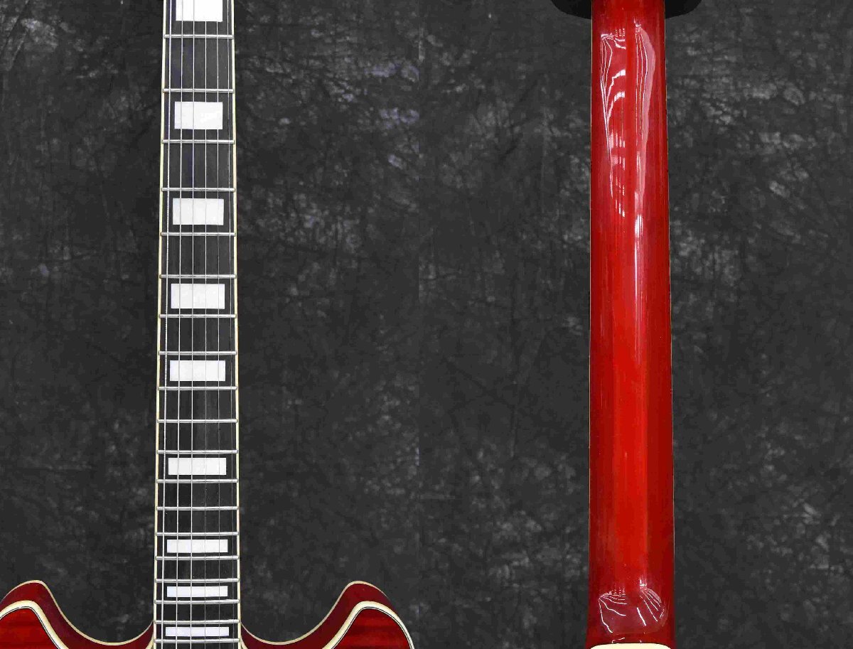 F☆Ibanez アイバニーズ セミアコ AS93FM-TCD 5B-01 Transparent Cherry Red ☆中古☆の画像4