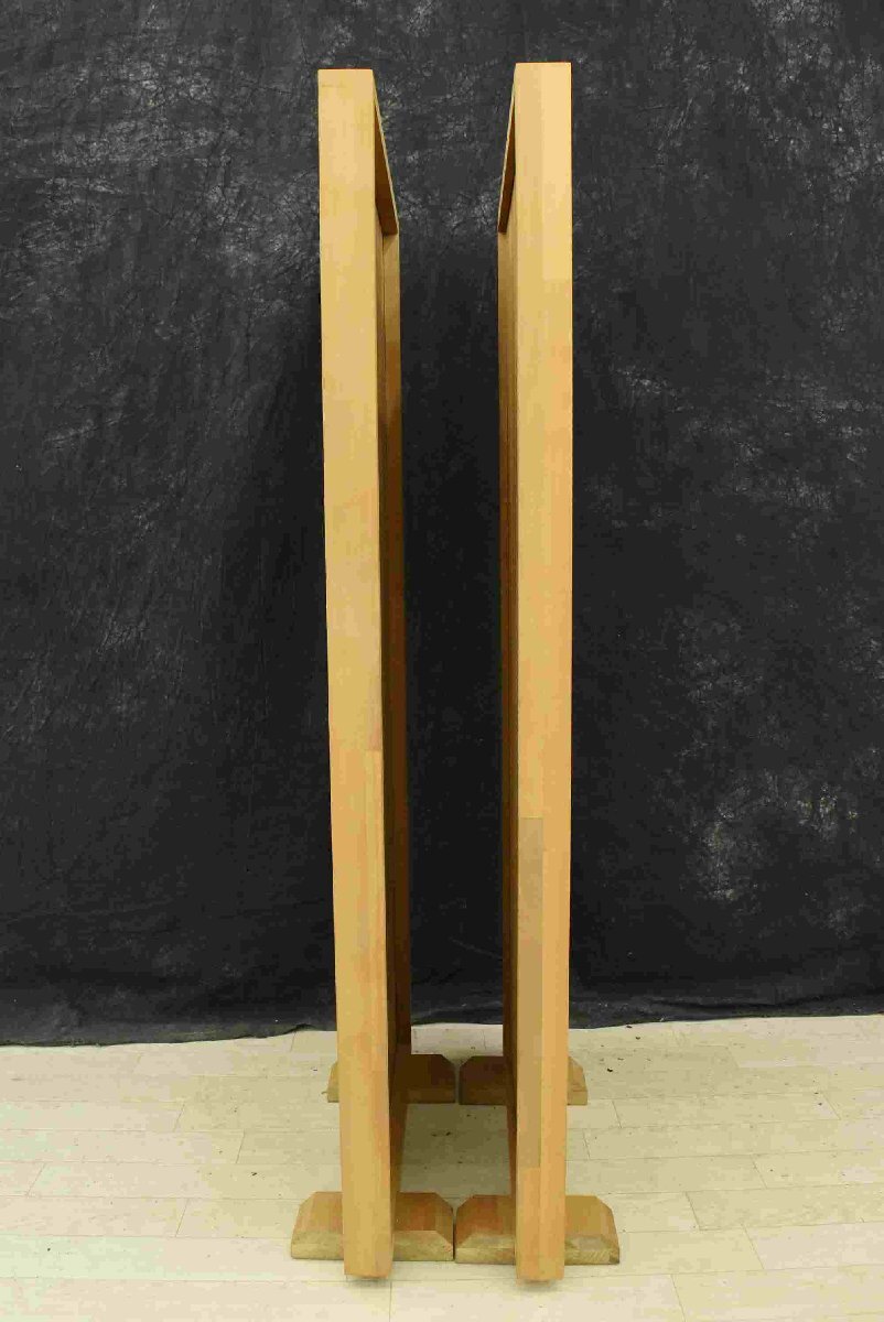 F* details unknown wooden sound panel pair * used *