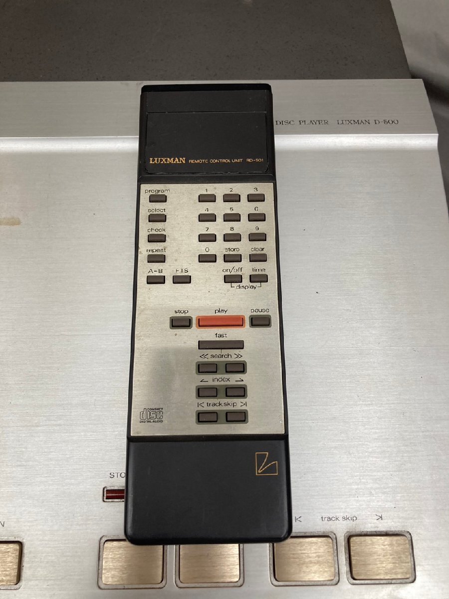 T7803＊【中古】LUXMAN ラックスマン D-500 CDプレイヤー_画像8