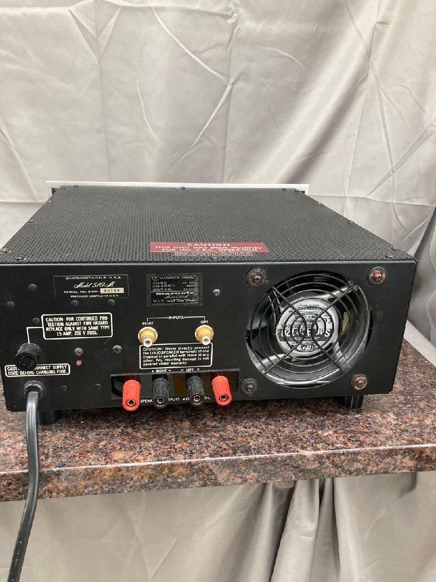 T7836＊【中古】marantz マランツ 510M① パワーアンプの画像5