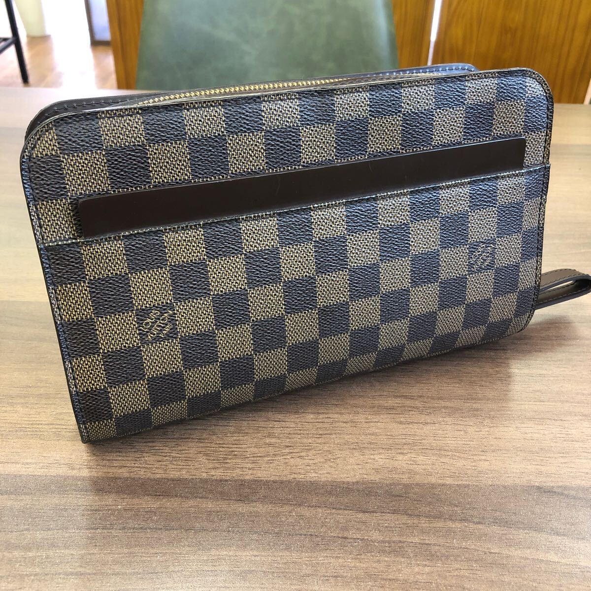 【美品】LOUIS VUITTON ルイヴィトン ダミエ サンルイ N51993 セカンドバッグ クラッチバッグ ポーチ BAG 鞄 レディース メンズ◆No6350_画像1