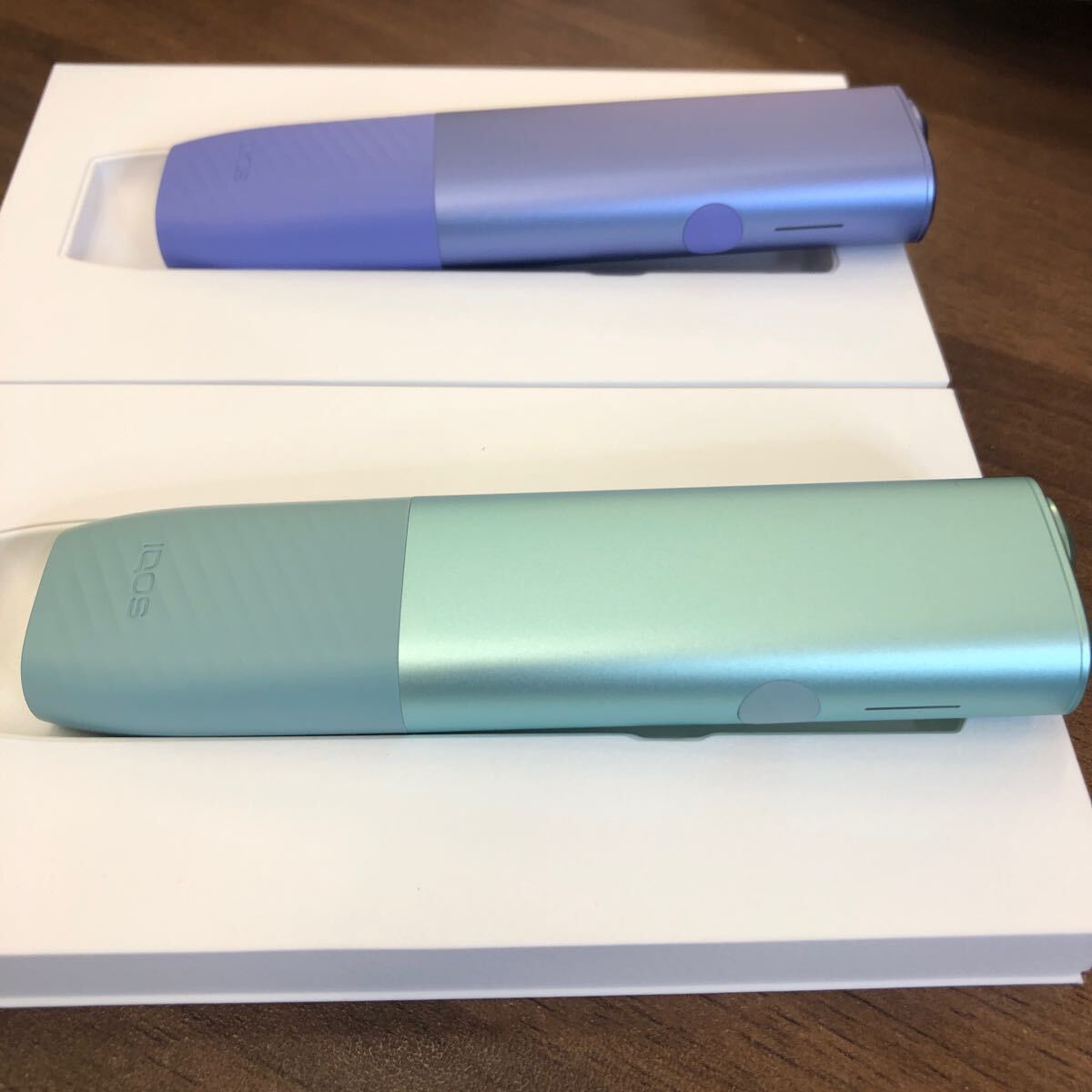 【美品】新型 アイコス イルマi アイ one IQOS ILUMA i ブリーズブルー/デジタルバイオレット 美品 本体　2点セット◆No6380_画像7