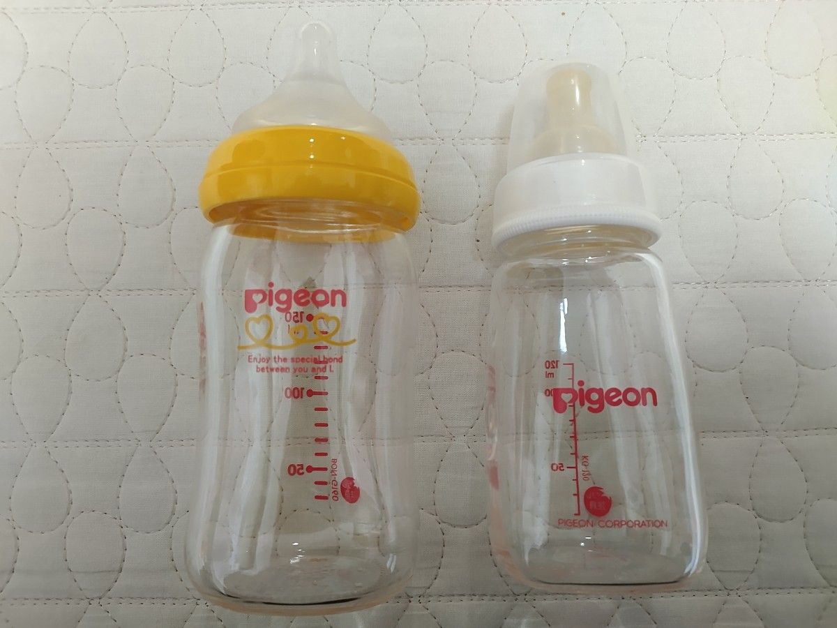 哺乳瓶(ピジョン)、消毒器、おかゆクッカー、ケースセット