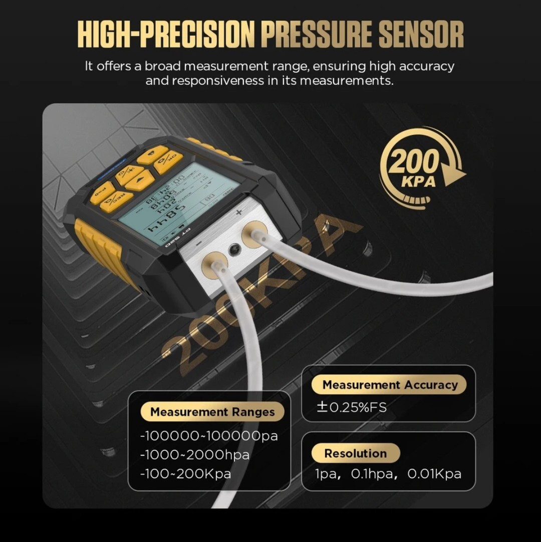 Autool digital vacuum gauge vacuum meter minus pressure meter difference minute total carburetor adjustment engine maintenance 