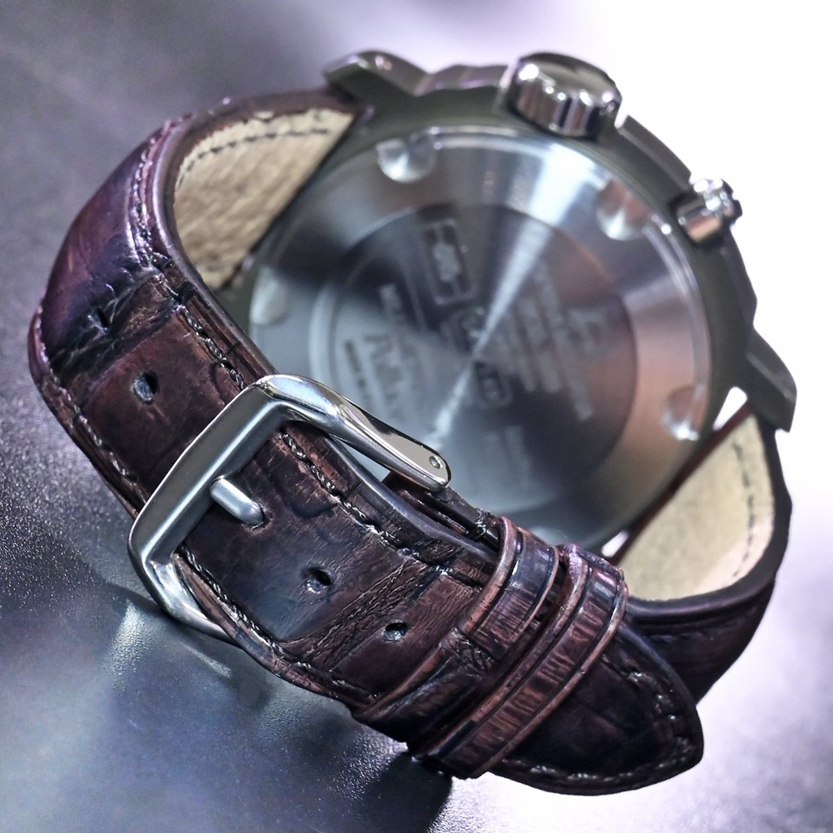 本物 極上品 アノーニモ 極希少 Polluce Bronze ミッレメトリ オートマチック メンズウォッチ 男性用自動巻腕時計 ブロンズケース ANONIMOの画像6