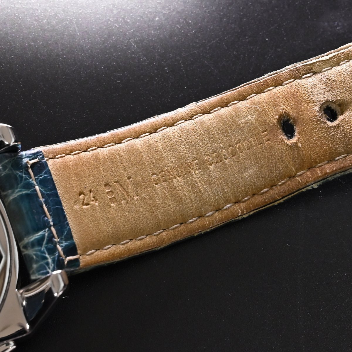 本物 超美品 ロックマン 純正フルダイヤベゼル マザーオブパール クロノグラフ メンズウォッチ 男性用宝飾腕時計 LOCMANの画像8