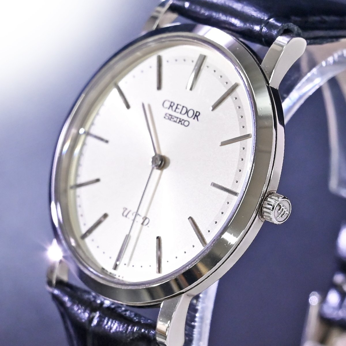 本物 極上品 セイコー 120周年 100本限定 GBAQ987 クレドール UTD メンズウォッチ 金無垢紳士手巻腕時計 K18ホワイトゴールド SEIKO CREDORの画像4