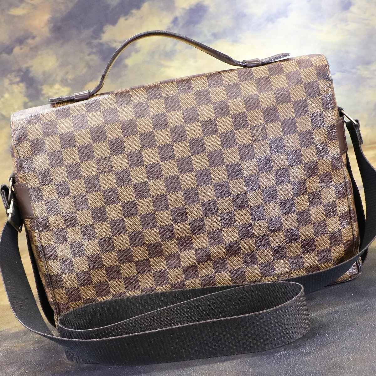 本物 ルイヴィトン ダミエライン ブロードウェイ 2WAYメンズビジネスバッグ 斜め掛けショルダーバッグ LOUIS VUITTON_画像3