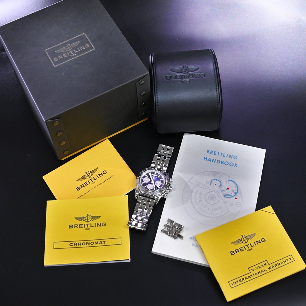 本物 新品仕上品 ブライトリング AB0110 クロノマット44 クロノグラフ メンズウォッチ 男性用自動巻腕時計 純正SSブレス 保存箱 保証書 駒