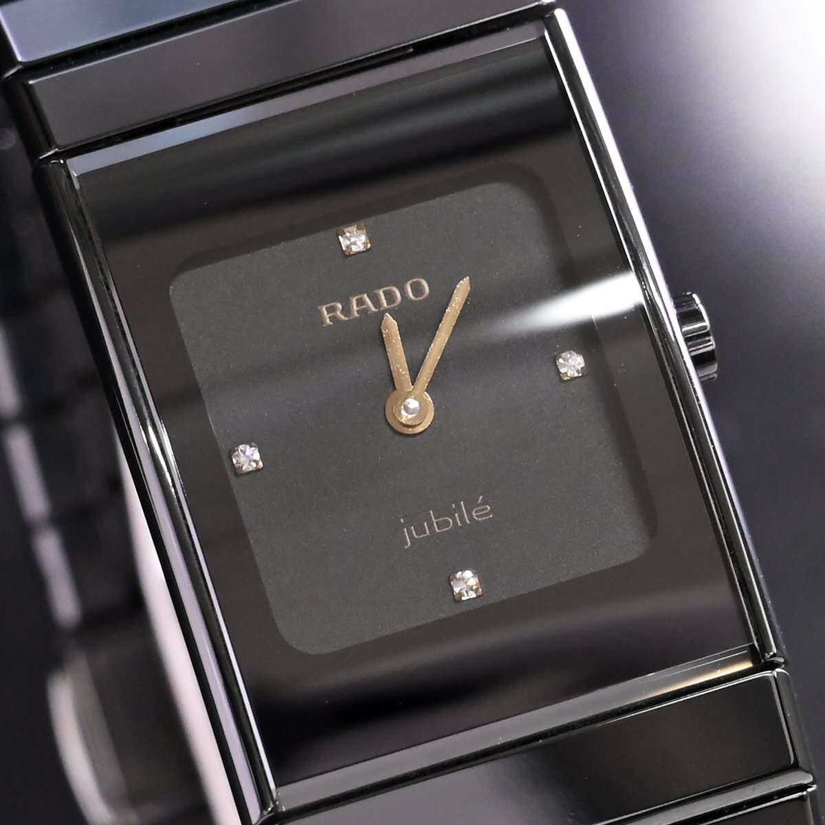  подлинный товар очень красивый товар Rado 4P diamond циферблат jubi Lee высокий tech керамика часы . орнамент наручные часы оригинальный браслет сохранение коробка с гарантией RADO