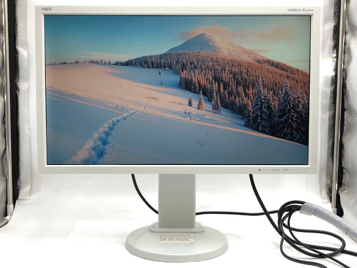 NEC MultiSync LCD-E233WMi 23インチ ワイド ノングレア(非光沢) IPS 白色LEDバックライト 1920x1080 DVI/D-Sub/DisplayPort 中古 美品の画像1